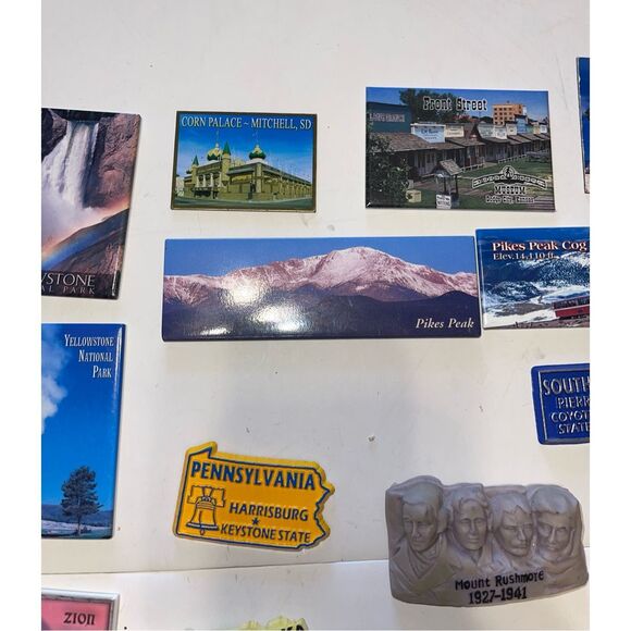 Lot Of 23‎ Collectible Souvenir Refrigerator Magnets~States-Cities-Few 3D - Picture 7 of 8